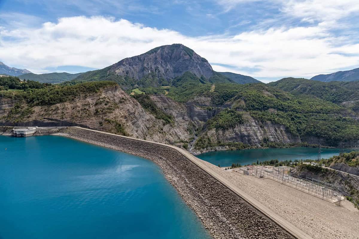 Vue du barrage de serre poncon