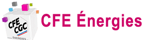 Logo CFE-CGC Énergies et Titre CFE Énergies en magenta