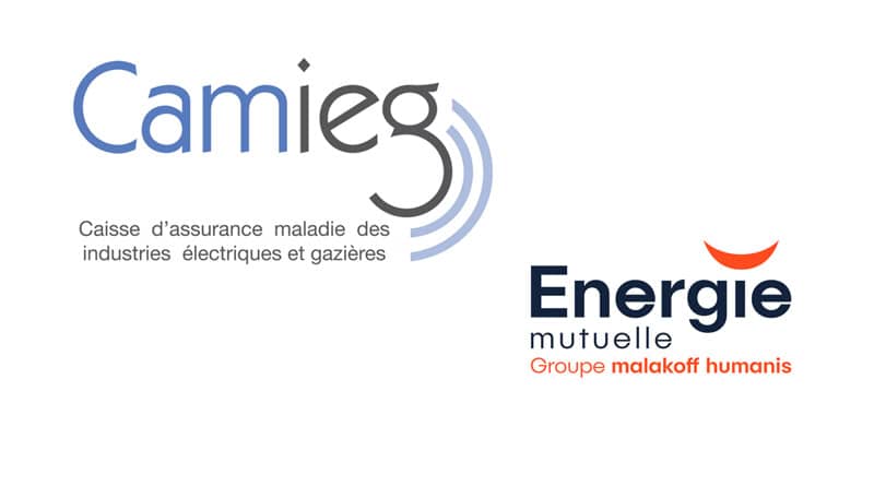 Logos de la camieg et Energie Mutuelle