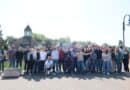 Photo de groupe d'une quarantaine de personnes lors de la deuxieme rencontre Ebullescence pour les jeunes du Nord à Fort Mahon