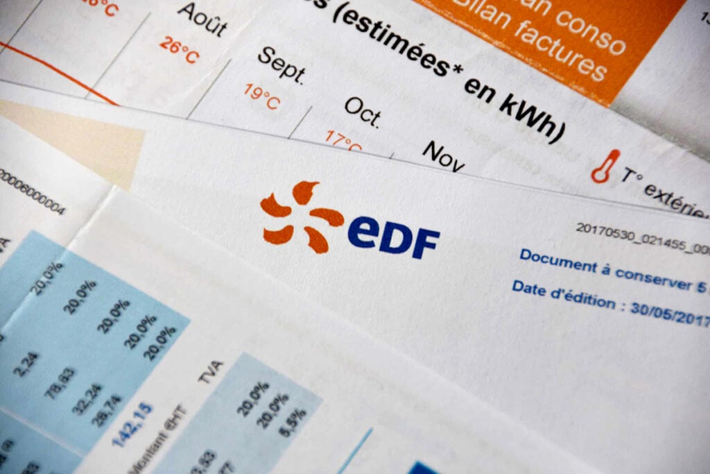 Factures d'électricité EDF