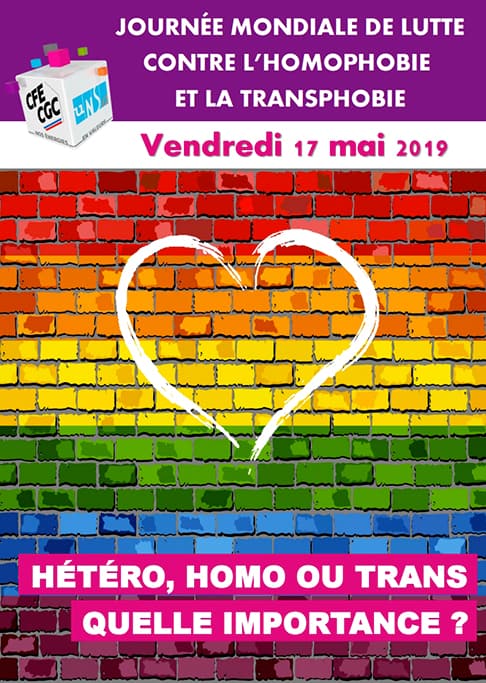 Journee Mondiale De La Lutte Contre L Homophobie Et La Transphobie Hetero Homo Ou Trans Quelle Importance Cfe Energies